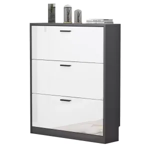 Flip shoe cabinet rack